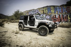 Jeep Wrangler Trail Doors - Front - Body Armor 4x4 - GEN 3 - Black - `18-`21